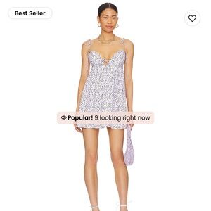 Viola Tie Strap Dress in Lavender Floral